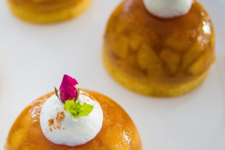 Mini Tarte Tatin on sablés bretons by Michalak