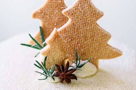 Torta per Natale con alberelli