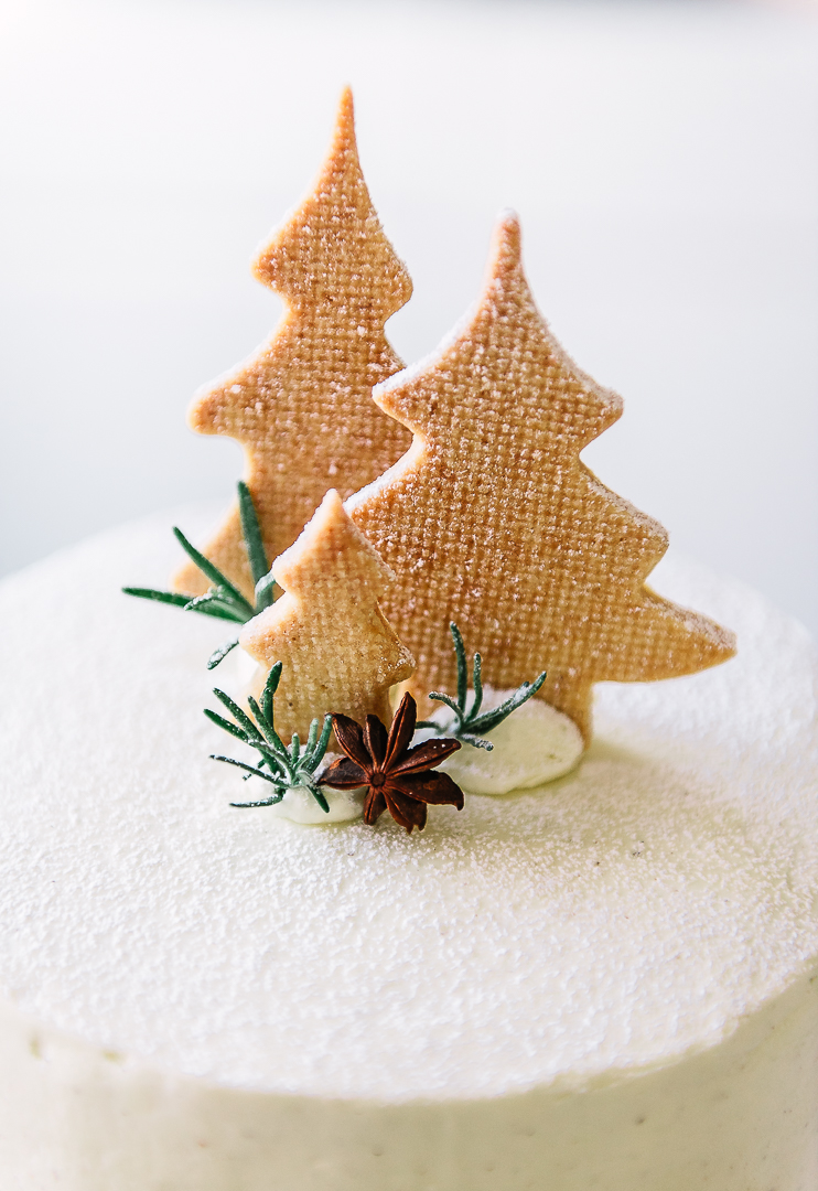 Torta per Natale con alberelli