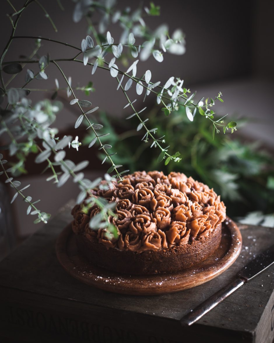 Torta di castagne, ricotta e cioccolato