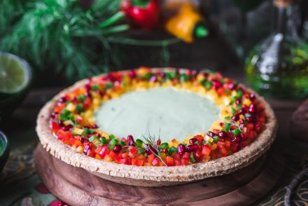 pie salata ai coriandoli di verdure