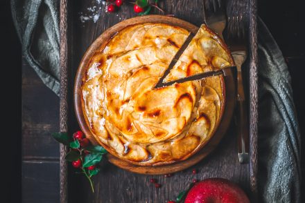 Ricetta torta di mele francese con gelatina alla cannella