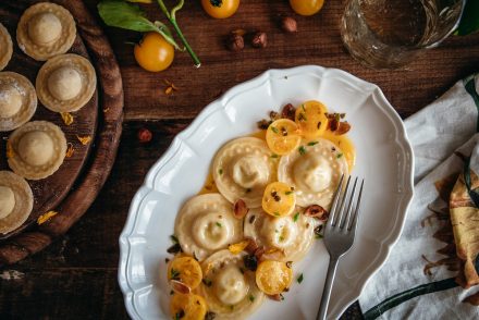 tortelli di baccalà mantecato