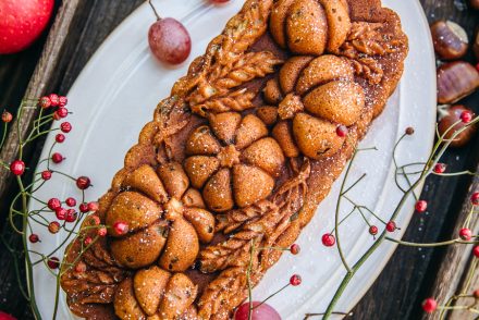 Pan di zucca e crema di marroni (senza grassi) con stampo Nordic