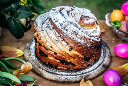 Cruffin pasquale al cioccolato
